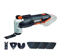 WORX - Outil multifonctions sans fil 20V - 2Ah - WX678.9 (Livré sans batterie ni chargeur, 39 pièces et accessoires, coffret de rangement, poncez, sciez, gratter, meuler...)