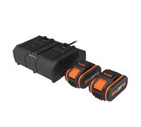 Lot de 2 batteries et 1 chargeur WORX Wa611