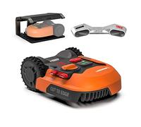 WORX - PACK LANDROID - 700m² - Tondeuse Robot connectée sans fil LANDROID - WR142E + EXTRAS [Module Anticollision System - évite les obstacles + Garage - protège de la pluie et du soleil]