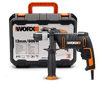 WORX - Perceuse à percussion 600W - WX317.2 - ⌀13 mm (Mandrin sans clé, variateur de vitesse, accessoires : forets, butée de profondeur, coffret)