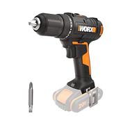 WORX Perceuse-Visseuse sans Fil 20V WX108.9, Couple Max de 40Nm, Mandrin ⌀13mm, Idéale Pour les Petits Travaux, 2 Vitesses Variables, Compacte et Légère, Sans Batterie ni Chargeur