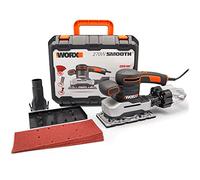 WORX Ponceuse vibrante 270W WX642.1 | Plateau 93 × 230 mm, vitesse variable et système de récupération des poussières