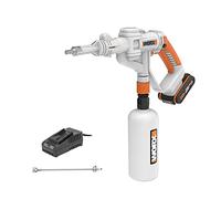 WORX - Pulvérisateur de Désinfection Hydroshot sans Fil 20V - Idéal pour Désinfecter des Surfaces - Livré avec Batterie, Chargeur, Lance Longue, Lance Courte, Bouteille 1L graduée - WP650E