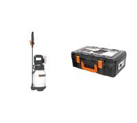 WORX - Pulvérisateur de Jardin sans Fil 20V - 5 litres - WG829E.9 & Coffret De Rangement pour Outils Ã‰lectroportatifs WORX (Malette Ã€ Outils Pratique pour Ranger Vos Accessoires