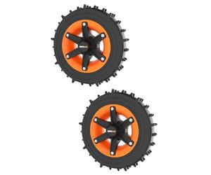 WORX Roues lestées cramponnées WA0955 pour Landroid Plus | Améliorent la traction sur terrains humides, aèrent le sol et facilitent la tonte en pente