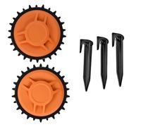 WORX - Roues lestées tout-terrain - Pour une meilleure adhérence - Terrain difficile avec pentes & Lot De 100 Piquets De Fixation Pour Cbles Périphériques - WA0179