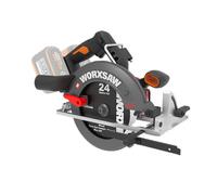WORX Scie circulaire sans fil 40V WX533.9, lame de 190 mm, moteur brushless, réglage rapide de la profondeur de coupe, frein électrique, éclairage led, livrée sans batteries ni chargeur