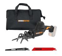 WORX Scie sabre Brushless sans fil 20V WG893E.9 | Moteur Brushless, coupe bois, PVC, aluminium et métal, vitesse variable et compatible PowerShare