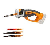 Worx Scie sabre sans fil WG894E.9 20V – Multimatériaux 60mm, 3 lames, sans batterie ni chargeur
