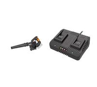 WORX - Souffleur sans Fil 20V-2Ah - WX094.9 & Chargeur Double 20 V Li-ION 2.0 A à 5Ah- WA3772