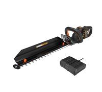WORX Taille-haies Brushless télescopique 40V WG286E.1 | Lame 58 cm, coupe jusqu'à 27 mm, moteur Brushless et 2 batteries 2 Ah incluses