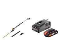 WORX - Taille-haies sans fil sur perche 20V-2Ah - WG252E.9-45 cm - ⌀16 mm (Livré sans batterie ni chargeur) & Kit de démarrage pack Batterie et chargeur rapide 20V - PowerShare - WA3601