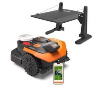 WORX Vision Cloud 2WD WR305E Robot Tondeuse 500 m² sans Fil périphérique + Garage (évitement d'obstacles par IA, Navigation VSLAM + RTK Cloud, cartographie Automatique, contrôle Via Application)