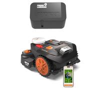 WORX Vision Cloud 2WD WR306E Robot tondeuse 600 m² sans fil périphérique + Antivol (évitement d'obstacles par IA, navigation VSLAM + RTK Cloud, cartographie automatique, contrôle via app, Cut-to-Zero)