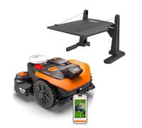 WORX Vision Cloud 2WD WR308E Robot tondeuse 800 m² sans fil périphérique + Garage (évitement d'obstacles par IA, navigation VSLAM + RTK Cloud, cartographie auto, contrôle via application, Cut-to-Zero)