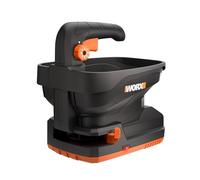 Worx WG869E.9 Épandeur de graines et d'engrais 20 V, Largeur de 5 m, trémie de 3,3 L, Couvre 550 m² par Charge, 9 réglages de débit, contrôle des Bords, léger, PowerShare, Outil Uniquement