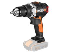 WORX WX175, Perceuse à poignée pistolet, Emmanchement rapide, Finition brossée, Noir, Orange, 1,3 cm, 2 000 tr/min