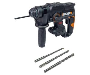 Worx WX381.9 Marteau combiné sans fil 20 V 2,0 J SDS plus PowerShare Brushless Solo - sans batterie, sans chargeur