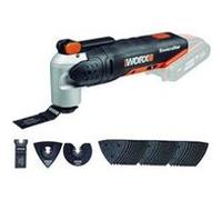WORX - Outil multifonctions sans fil 20V - 2Ah - WX678.9 (Livré sans batterie ni chargeur, 39 pièces et accessoires, coffret de rangement, poncez, sciez, gratter, meuler...)