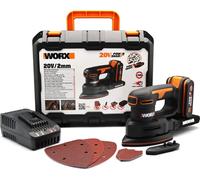 WORX WX822 Ponceuse de détails sans fil 20V - Ponceuse polyvalente pour les projets de bois