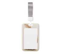 Woshuwo Adorable porte-badge coulissant en plastique rigide style dessin animé pour infirmières et bureau