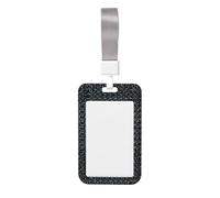 Woshuwo Porte-badge coulissant en plastique rigide avec motif chaîne pour cartes de travail pour infirmières et bureau