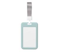 Woshuwo Porte-badge coulissant en plastique rigide avec motif souris de dessin animé pour lire sur des livres pour infirmières et bureau