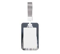 Woshuwo Porte-badge en plastique rigide avec figurine fantôme tenant un bouquet de fleurs pour infirmières et bureau