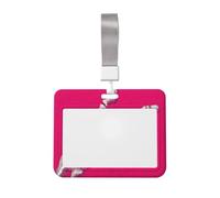 Woshuwo Porte-badge en plastique rigide avec main de squelette de dessin animé pour infirmières et bureau