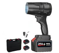 WoskjXas 21V Souffleur Voiture Sans Fil avec Chargeur 2*3000mAh Batteries Turbo Jet Blower Souffleur Portatif Voiture Mini Souffleurs à Feuilles Sans Fil Air Duster Electrique pour Séchage Déneigement