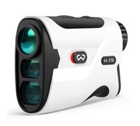 WOSPORTS Télémètre de golf avec pente - Télémètre laser de 1 200 m avec sangle magnétique, mât de drapeau verrouillable par vibration