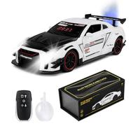 WOTOYS Réveil de Voiture Fort pour Adultes Qui dorment Lourds avec Son de Moteur | Hyper Car Model Digital LED Décoration de Bureau avec Brouillard d'échappement et Effets de lumière