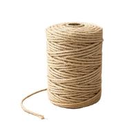Wotrilw Ficelle Jute Naturel, Ficelle de Jute 4 mm 100 m, Cordage Rustique pour Jardinage, Bricolage, Emballage Cadeau, Arts Créatifs, Décoration et Plantes