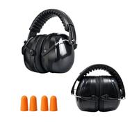 Wotrilw Lot de 2 Casque Anti Bruit, Casque Antibruit Réglable avec Coquilles Rotatives à 360°, Protège-Oreilles Pliables pour Adultes et Adolescents, pour Chantier, Jardinage, Tir et Bricolage