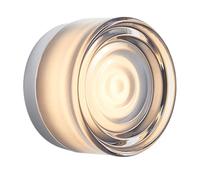 WOTTES 1 x Applique murale Ronde Spirale en Verre Gris LED Moderne Pour Salon Couloir Salle de bain éclairage, Blanc chaud