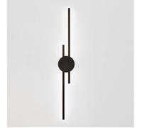 WOTTES Applique Murale en Acryliquel Interieur Moderne Lampe Noir LED Design Lignes Parallèles Blanc Froid pour Escalier Allée