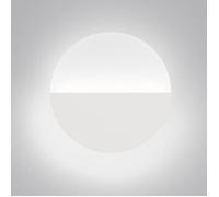 WOTTES Applique Murale Intérieure LED, Ø18cm Ronde Lampe Murale Moderne Aluminium Luminaire Blanc pour Couloir, Blanc Froid
