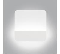 WOTTES LED Applique Murale Intérieure, Lampe Murale Moderne Carrée Luminaire en Acryliquel Blanc pour Salon Couloir, Blanc Froid