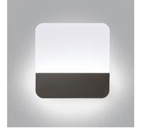 WOTTES LED Applique Murale Intérieure, Lampe Murale Moderne Carrée Luminaire en Acryliquel Noir et Blanc pour Salon, Blanc Froid