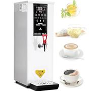 WOTZOV Distributeur d'eau Chaude Professionnel, Distributeur De Boissons en Acier Inoxydable De 8 L, Débit De 60 L/H pour La Restauration, Les Bureaux, Les Fêtes, Idéal pour Les Bois，White