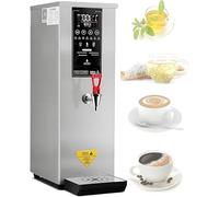 WOTZOV Distributeur d'eau Chaude Professionnel, Distributeur De Boissons en Acier Inoxydable De 8 L, Débit De 60 L/H pour La Restauration, Les Bureaux, Les Fêtes, Idéal pour Les Bois，Silver