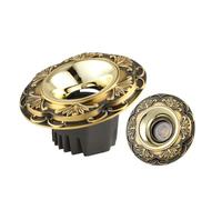WOTZOV Lot de 2 Spots LED encastrables en Laiton brossé, plafonnier, Spot à intensité Variable 3000K-6000K, Installation Simple et sans Scintillement
