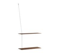 Woud Etagère Stedge 60 cm Chêne fumé