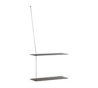 Woud Etagère Stedge 60 cm Frêne teinté noir