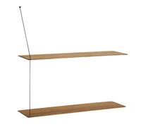 Woud Etagère Stedge 80 cm Chêne fumé