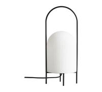 Woud Lampe de table Ghost Noir-verre opal brillant