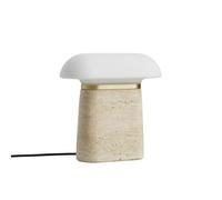Woud Nova Lampe à Poser Ivoire Travertin/Opale