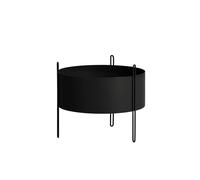 Woud Plante en Pot Pedestal Noir Moyen