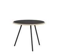 Woud Soround Table Basse Stratifié Noir Ø60 H49