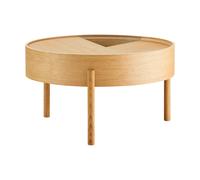 Woud Table basse Arc Ø66 cm Chêne huilé